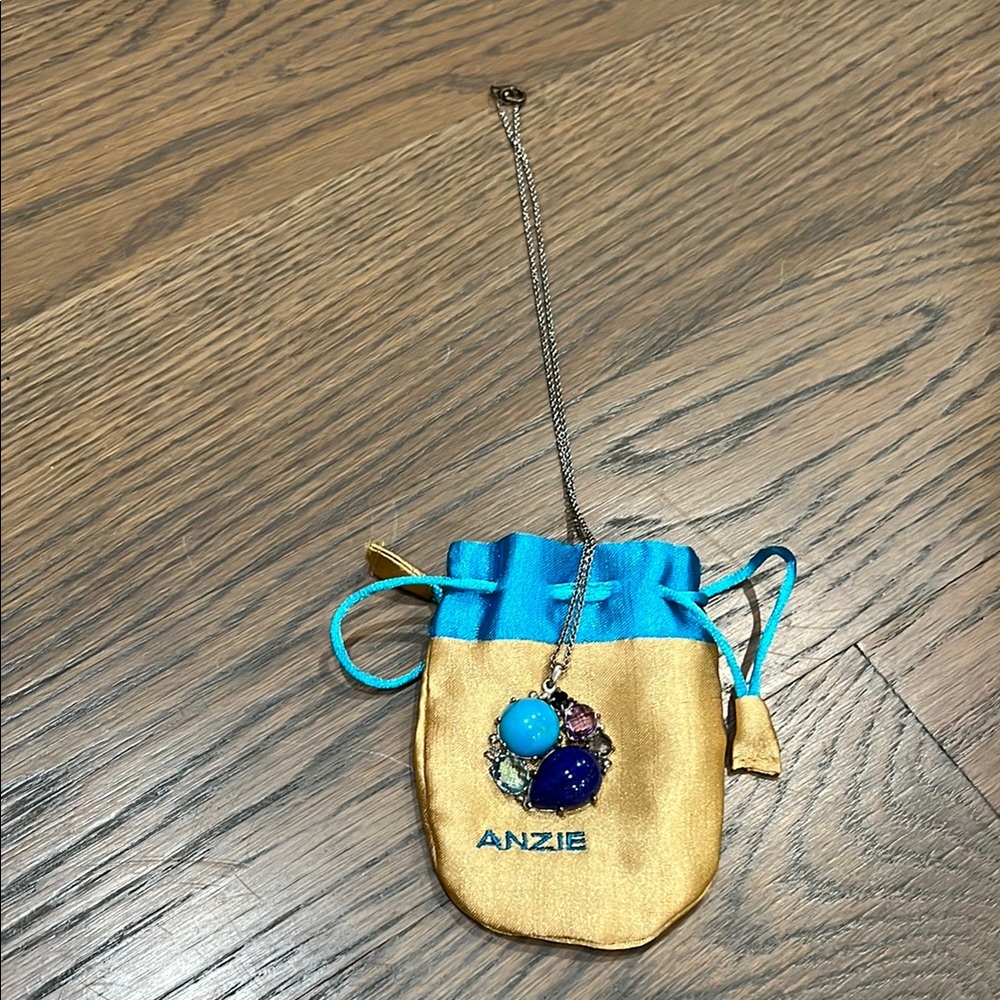 Anzie Blue and purple Pendant Necklace